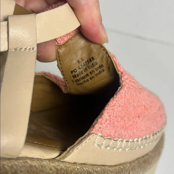 Free People Pink Knit Platform Espadrille Sandals - Picture 9 of 9
